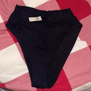 NWT L Crossover high waisted bikini bottom